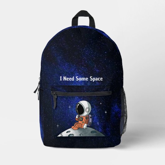 Sac À Dos Imprimé Besoin d'espace, astronaute, homme d'espace, perso (Recto)