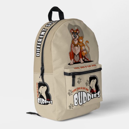 Sac À Dos Imprimé Best Buddy (Light mode) |  (Coin arrière gauche)