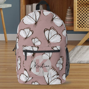 Sac À Dos Imprimé Beurre blanc élégant sur Dusty Rose