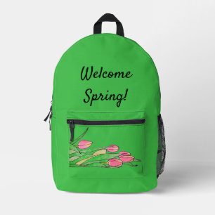 Sac À Dos Imprimé Bienvenue le Printemps !