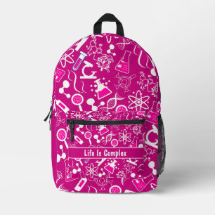 Sac À Dos Imprimé biochimie moderne girly rose vie complexe
