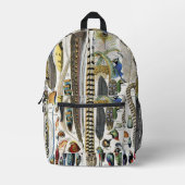 Sac À Dos Imprimé Bird Feather Wildlife Antique Feathers Art Nouveau (Recto)