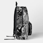 Sac À Dos Imprimé Black and Grey Swirl Art (Gauche)