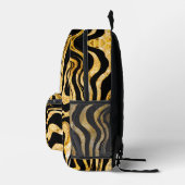 Sac À Dos Imprimé Black & Gold Parties scintillant Zebra Ajouter vot (Droite)