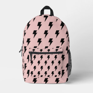 Sac À Dos Imprimé Black Rose Lightning Y2K Indie Voyage élégant