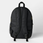 Sac À Dos Imprimé Black Stars Pattern Pastel Constellation for Kids (Verso)