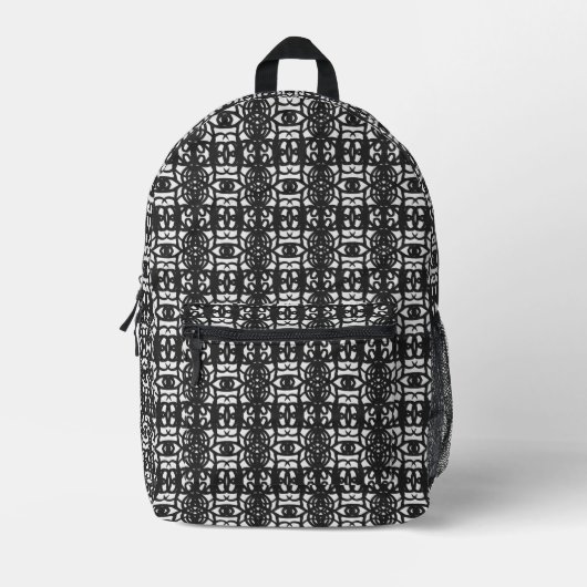 Sac À Dos Imprimé Black & White Unique Abstract Pattern (Recto)