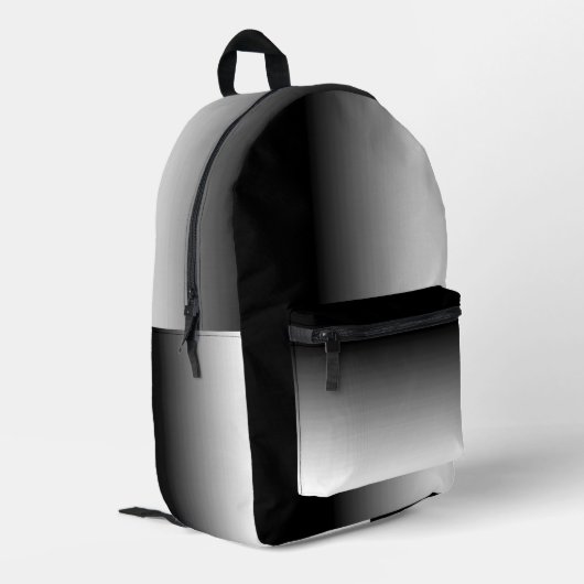 Sac À Dos Imprimé Blanc dégradé à noir (Coin arrière gauche)