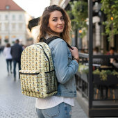 Sac à dos imprimé blanc neige