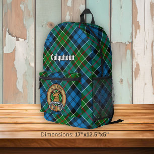 Sac À Dos Imprimé Blason de Clan Colquhoun sur Tartan