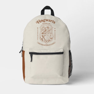 Sac À Dos Imprimé Blason de l'École de Sorcellerie et de Magie HOGWA