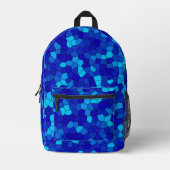 Sac À Dos Imprimé Bleu (Recto)