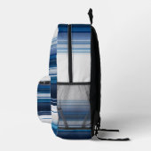 Sac À Dos Imprimé Bleu blanc et gris (Droite)