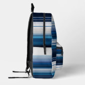 Sac À Dos Imprimé Bleu blanc et gris (Gauche)