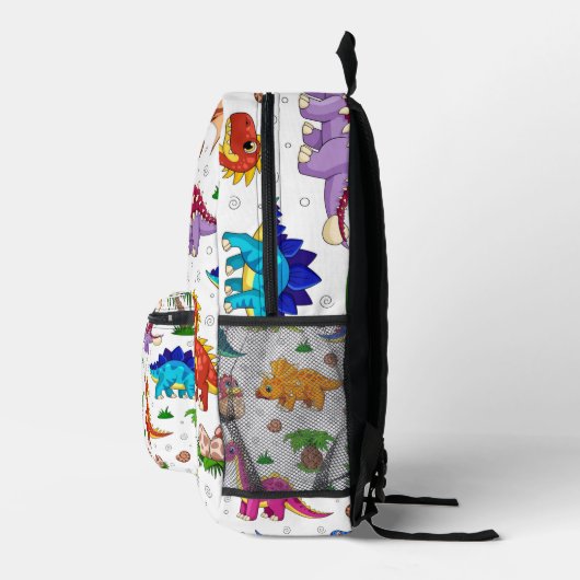 Sac À Dos Imprimé Bleu Bleu Bleu Vert Motif Dinosaur (Droite)