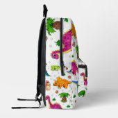 Sac À Dos Imprimé Bleu Bleu Bleu Vert Motif Dinosaur (Gauche)