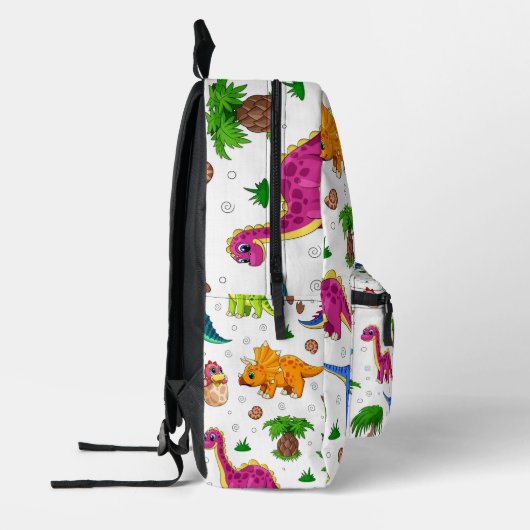 Sac À Dos Imprimé Bleu Bleu Bleu Vert Motif Dinosaur (Gauche)