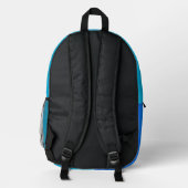 Sac À Dos Imprimé Bleu clair Dégradé À Turquoise (Verso)