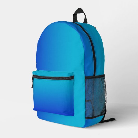 Sac À Dos Imprimé Bleu clair Dégradé À Turquoise (Coin arrière droit)