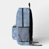 Sac À Dos Imprimé Bleu clair tendance Jean Faux Effet Monogramme (Droite)
