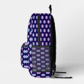 Sac À Dos Imprimé Bleu Diamant (Droite)