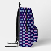 Sac À Dos Imprimé Bleu Diamant (Gauche)