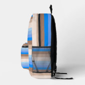 Sac À Dos Imprimé Bleu et rayures Brown (Droite)