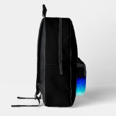 Sac À Dos Imprimé Bleu Hot Rod Flammes (Gauche)