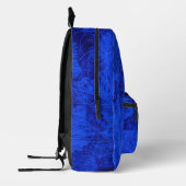 Sac À Dos Imprimé bleu initial personnalisé (Gauche)
