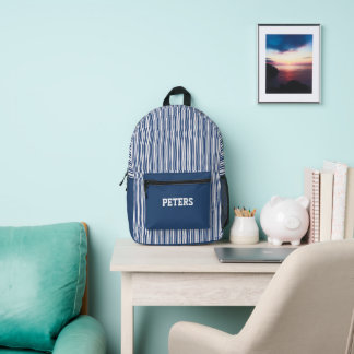 Sac À Dos Imprimé Bleu personnalisé
