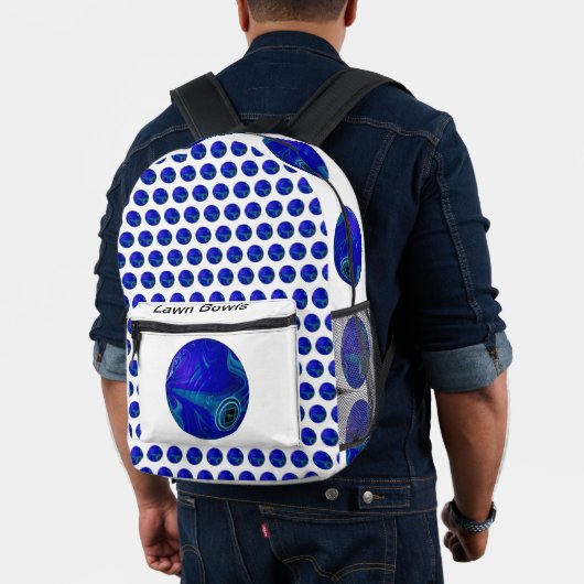 Sac À Dos Imprimé Bleu Polka Dot Pelouse Bowles, (Insitu (Modèle))