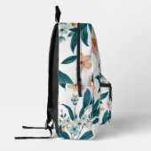 Sac À Dos Imprimé Bleu rose Elégant Aquarelle Floral Spring Boho (Gauche)