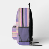 Sac À Dos Imprimé Bleu rose violet violet personnalisé Aquarelles (Droite)