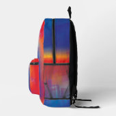 Sac À Dos Imprimé Bleu rouge (Droite)