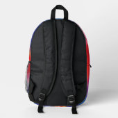 Sac À Dos Imprimé Bleu rouge (Verso)