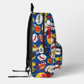 Sac À Dos Imprimé Bleu Vibrant livre de bande dessinée inspiré (Gauche)