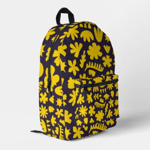 Sac À Dos Imprimé Bloc de couleur Impression abstraite Aubergine noi