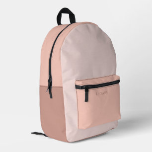 Sac À Dos Imprimé Bloc de couleur personnalisé avec nom