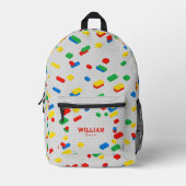 Sac À Dos Imprimé Blocs de construction Blocs de construction de bri (Recto)