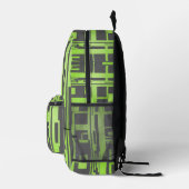 Sac À Dos Imprimé Blocus Vert (Droite)