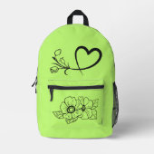 Sac À Dos Imprimé Bloom Bright – Simple Flower Backpack (Recto)