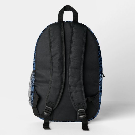 Sac À Dos Imprimé Blue Artistic Mandala Backpack (Verso)