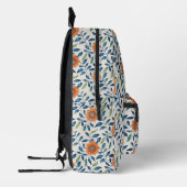Sac À Dos Imprimé Blue & Orange Floral Pattern (Gauche)