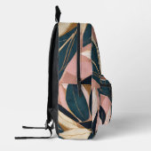 Sac À Dos Imprimé Blush Pink Gold Boho Collection Feuille tendance (Gauche)