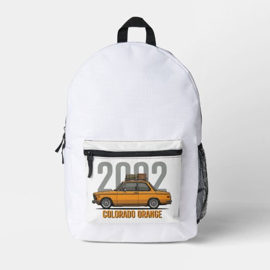 Sac À Dos Imprimé BMW 2002 orange Colorado (Recto)