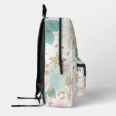 Sac À Dos Imprimé Boho Floral Aesthetic backpack (Gauche)