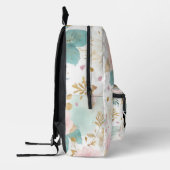 Sac À Dos Imprimé Boho Floral Aesthetic backpack (Gauche)