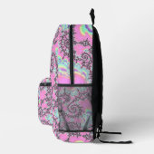 Sac À Dos Imprimé Boho Hippie Unicorn Pastel Mandelbrot Fractal (Droite)