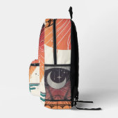 Sac À Dos Imprimé Boho Moon & Starry Rain art (Droite)