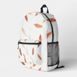 Sac À Dos Imprimé Boho Plumes populaires Collection de luxe